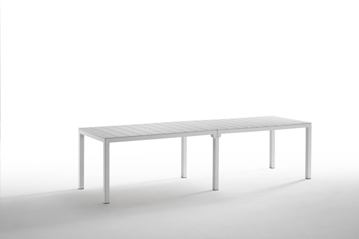 439 King Double Dining Table White