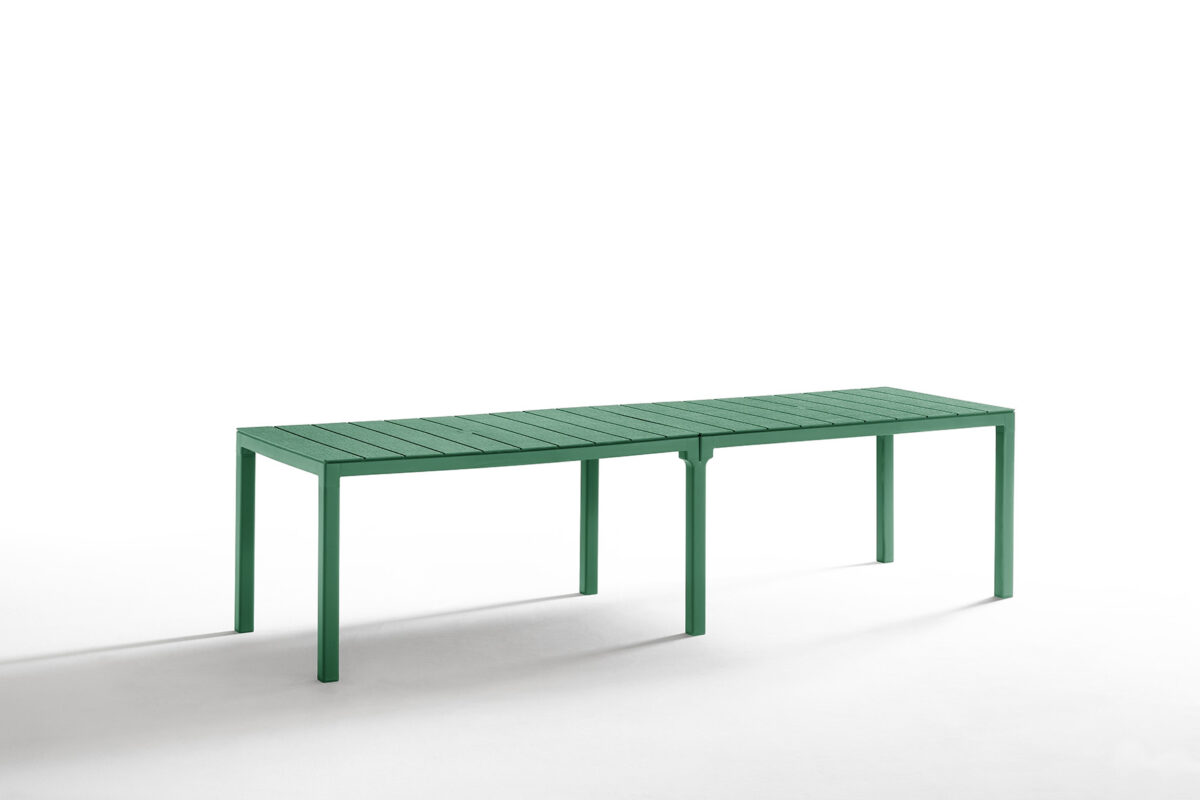 439.5 King Double Dining Table Long Pine Green