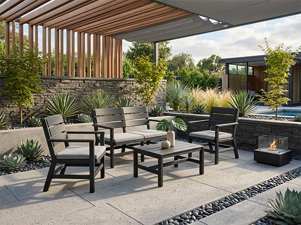 BICA presenta il nuovo SET DOGHE: il salotto da esterno dal design moderno e funzionale